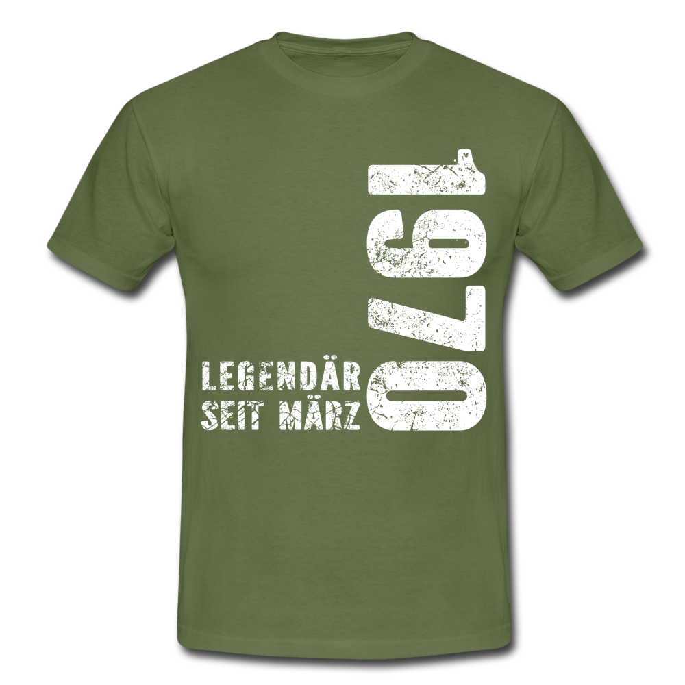 52. Geburtstag Legendär seit 1970 Geschenk Männer T-Shirt - military green