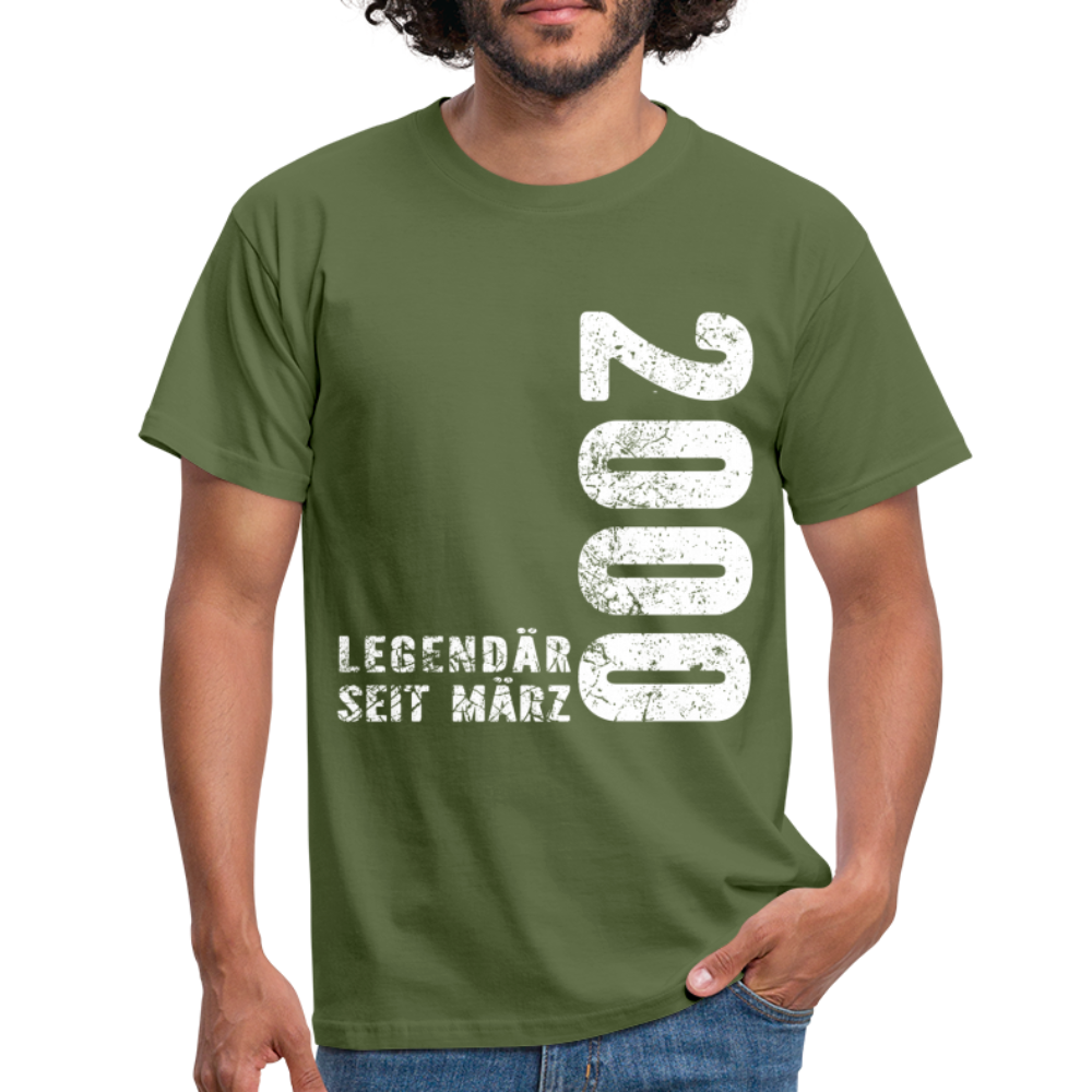 22. Geburtstag Legendär seit 2000 Geschenk Männer T-Shirt - military green