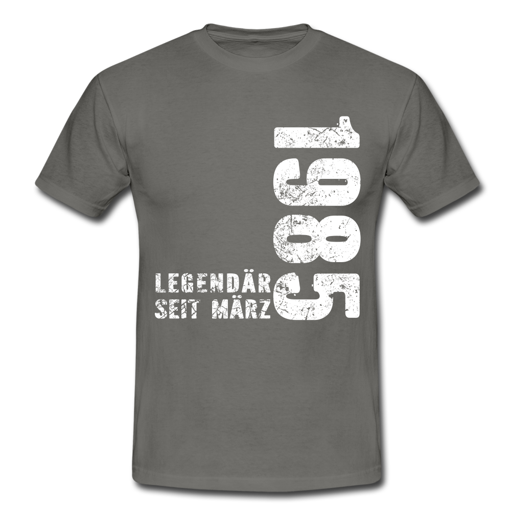 37. Geburtstag Legendär seit 1985 Geschenk Männer T-Shirt - graphite grey
