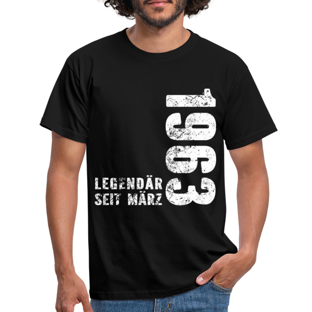 59. Geburtstag Legendär seit 1963 Geschenk Männer T-Shirt - black