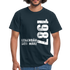35. Geburtstag Legendär seit 1987 Geschenk Männer T-Shirt - navy