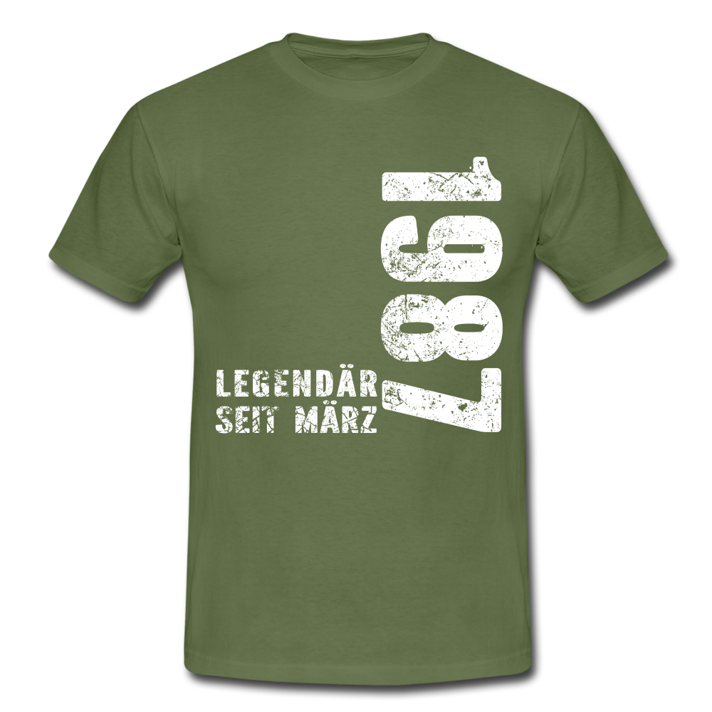 35. Geburtstag Legendär seit 1987 Geschenk Männer T-Shirt - military green