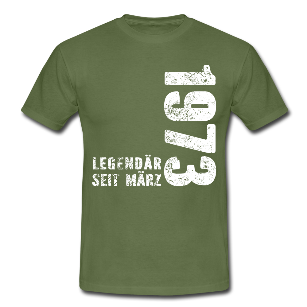 49. Geburtstag Legendär seit 1973 Geschenk Männer T-Shirt - military green