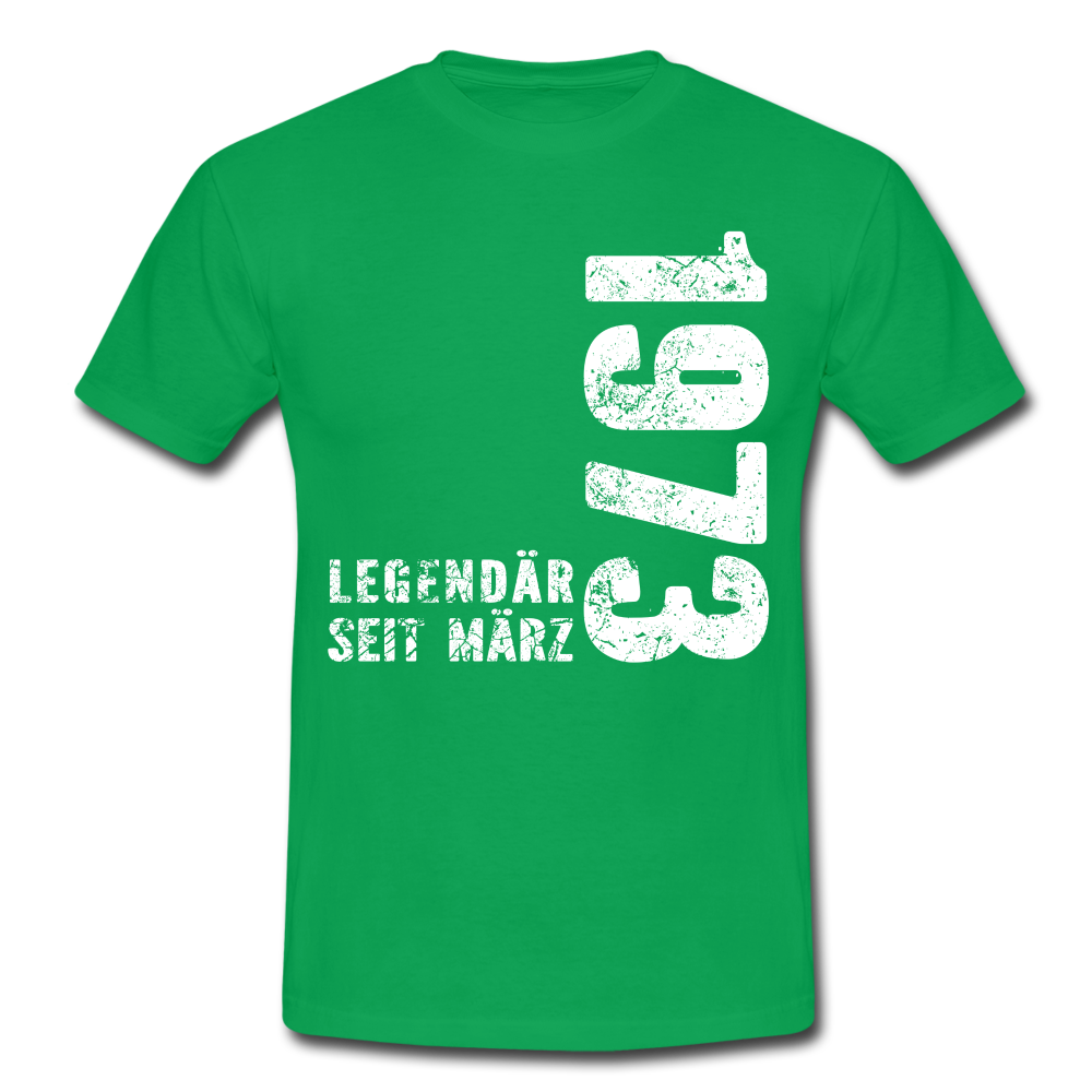 49. Geburtstag Legendär seit 1973 Geschenk Männer T-Shirt - kelly green