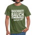 Sport Muffel Waschbrettbauch steht mir nicht Lustiges Spruch T-Shirt - military green