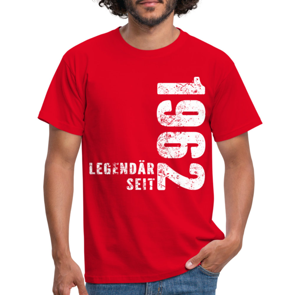 60. Geburtstag Legendär seit 1962 Geschenkidee Männer T-Shirt - red
