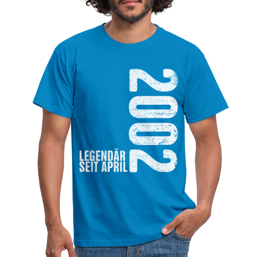 20. Geburtstag Legendär seit April 2002 Geschenk Männer T-Shirt - royal blue