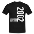 20. Geburtstag Legendär seit April 2002 Geschenk Männer T-Shirt - black