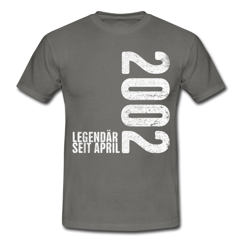 20. Geburtstag Legendär seit April 2002 Geschenk Männer T-Shirt - graphite grey