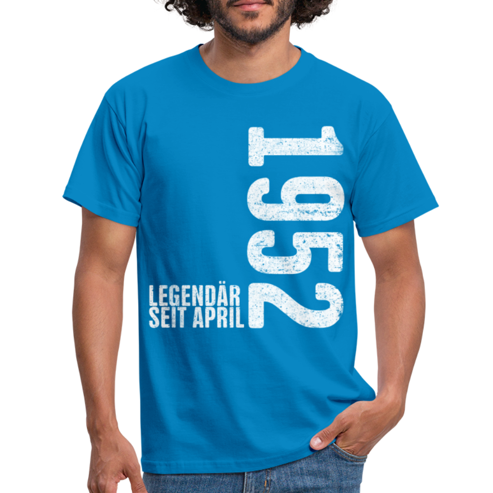 70. Geburtstag Legendär seit April 1952 Geschenk Männer T-Shirt - royal blue