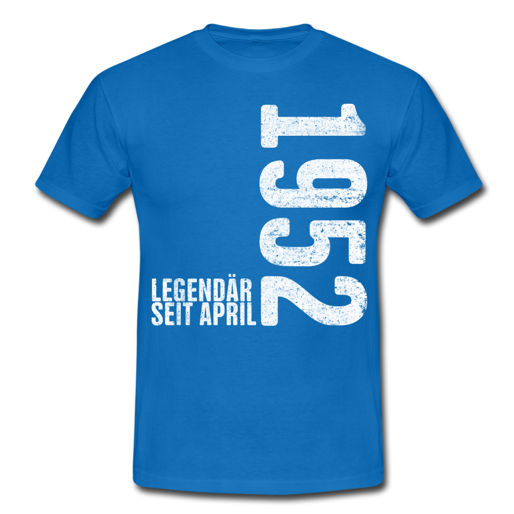 70. Geburtstag Legendär seit April 1952 Geschenk Männer T-Shirt - royal blue