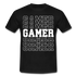 Gamer Shirt Gaming Video Games Männer T-Shirt - black