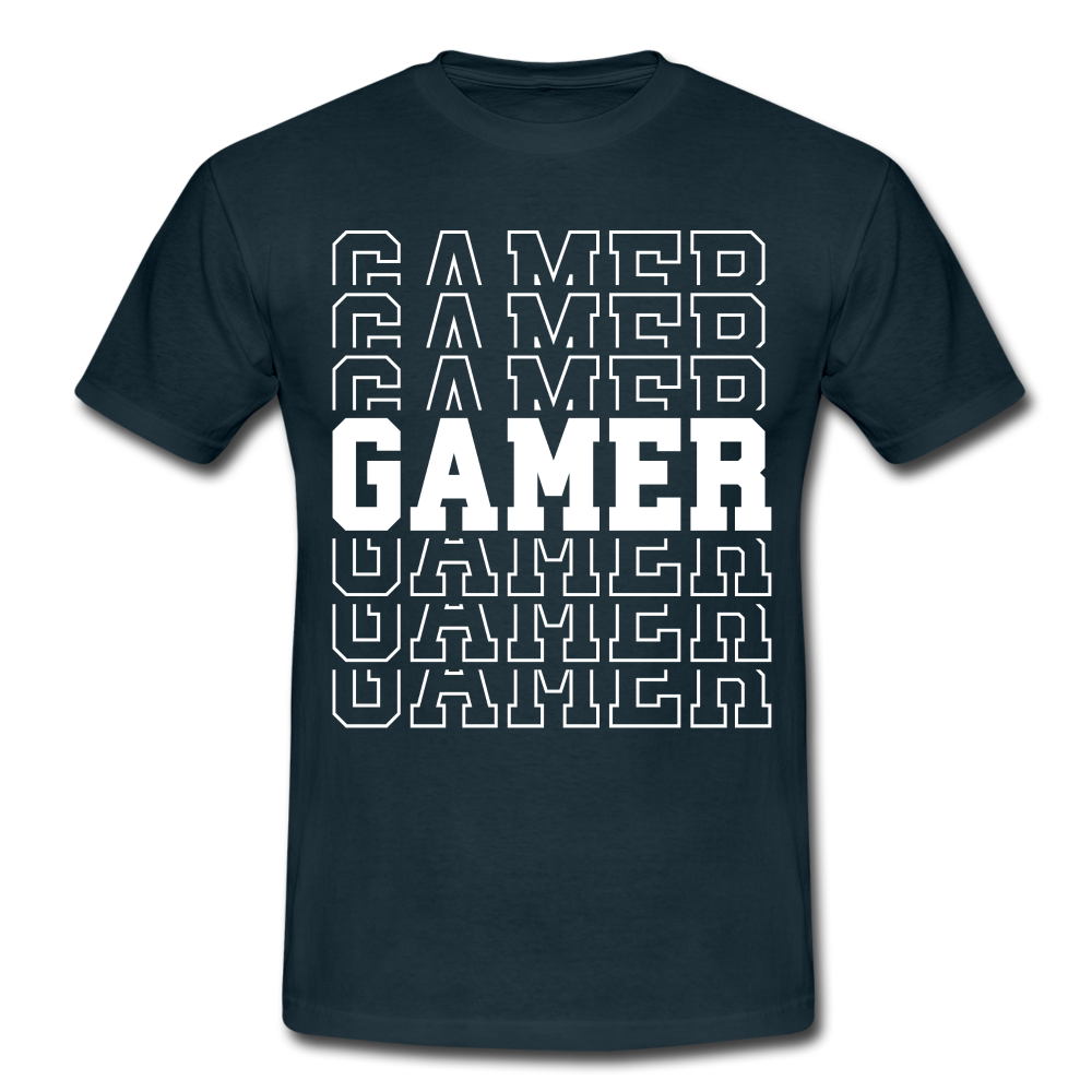 Gamer Shirt Gaming Video Games Männer T-Shirt - navy