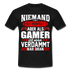 Gaming Niemand ist Perfekt aber als Gamer ist man nah dran T-Shirt - black