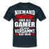 Gaming Niemand ist Perfekt aber als Gamer ist man nah dran T-Shirt - navy