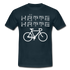 Fahrrad Fahrer Hätte Hätte Fahrradkette Witziges Männer T-Shirt - navy
