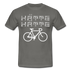 Fahrrad Fahrer Hätte Hätte Fahrradkette Witziges Männer T-Shirt - graphite grey