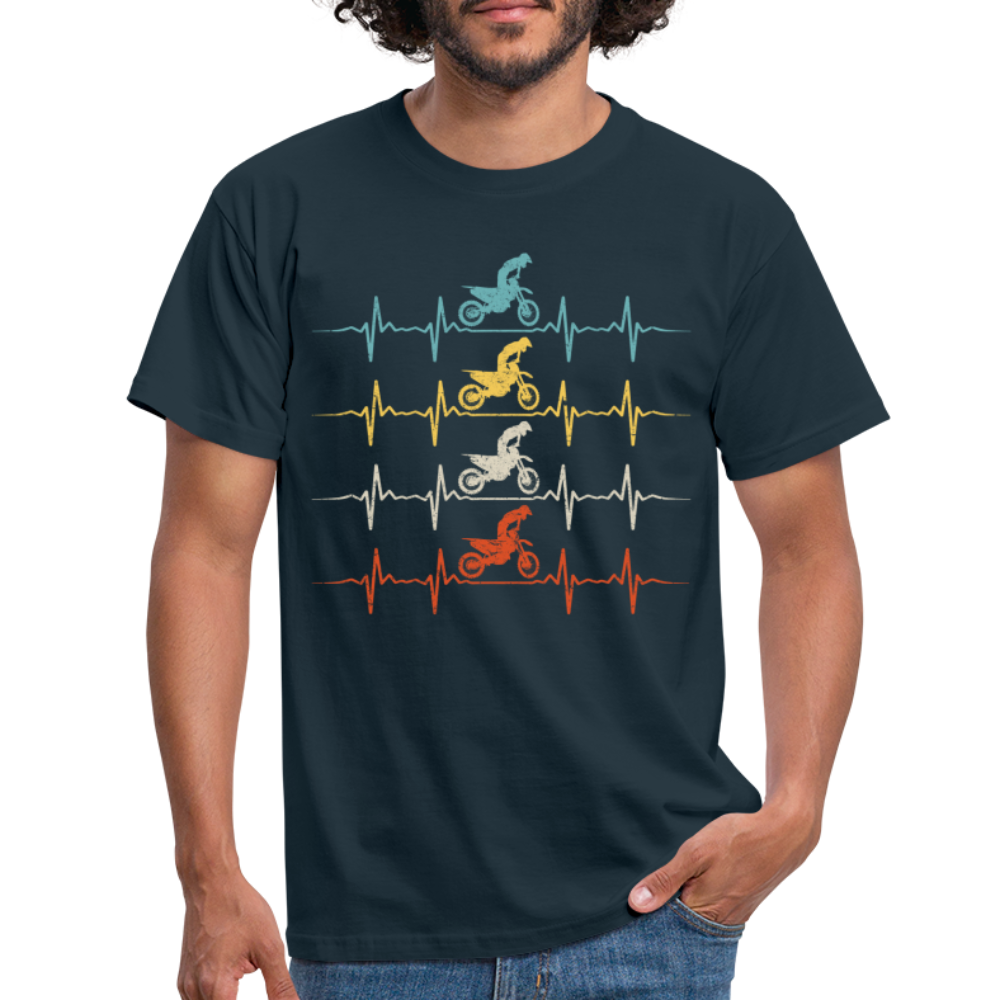 Dirt Bike Motorcross Biker Enduro T-Shirt - navy