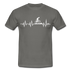 Mountain Bike Herzschlag Berge Fahrradfahrer T-Shirt - graphite grey