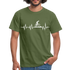 Mountain Bike Herzschlag Berge Fahrradfahrer T-Shirt - military green