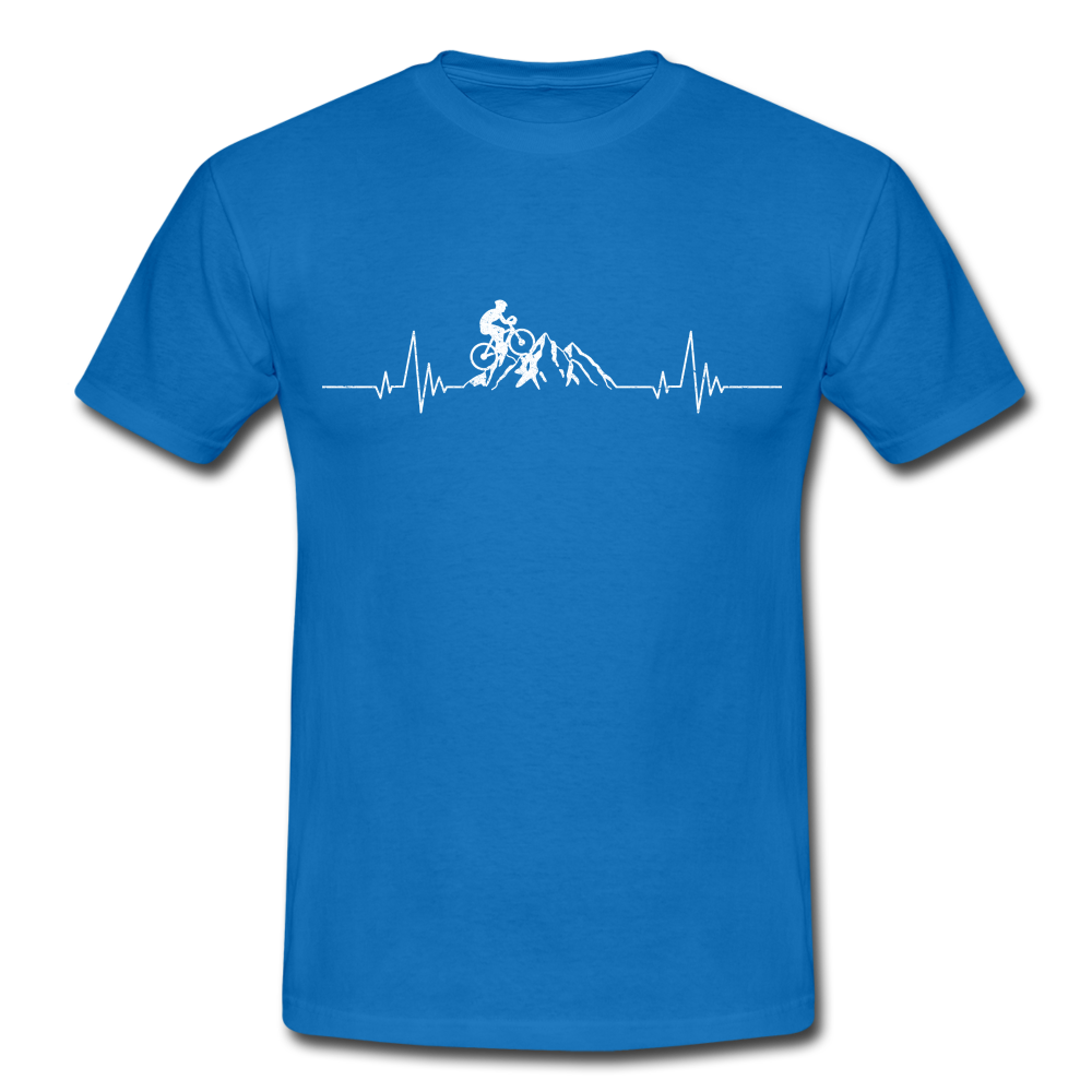 Mountain Bike Shirt Berge Herzschlag T-Shirt - royal blue