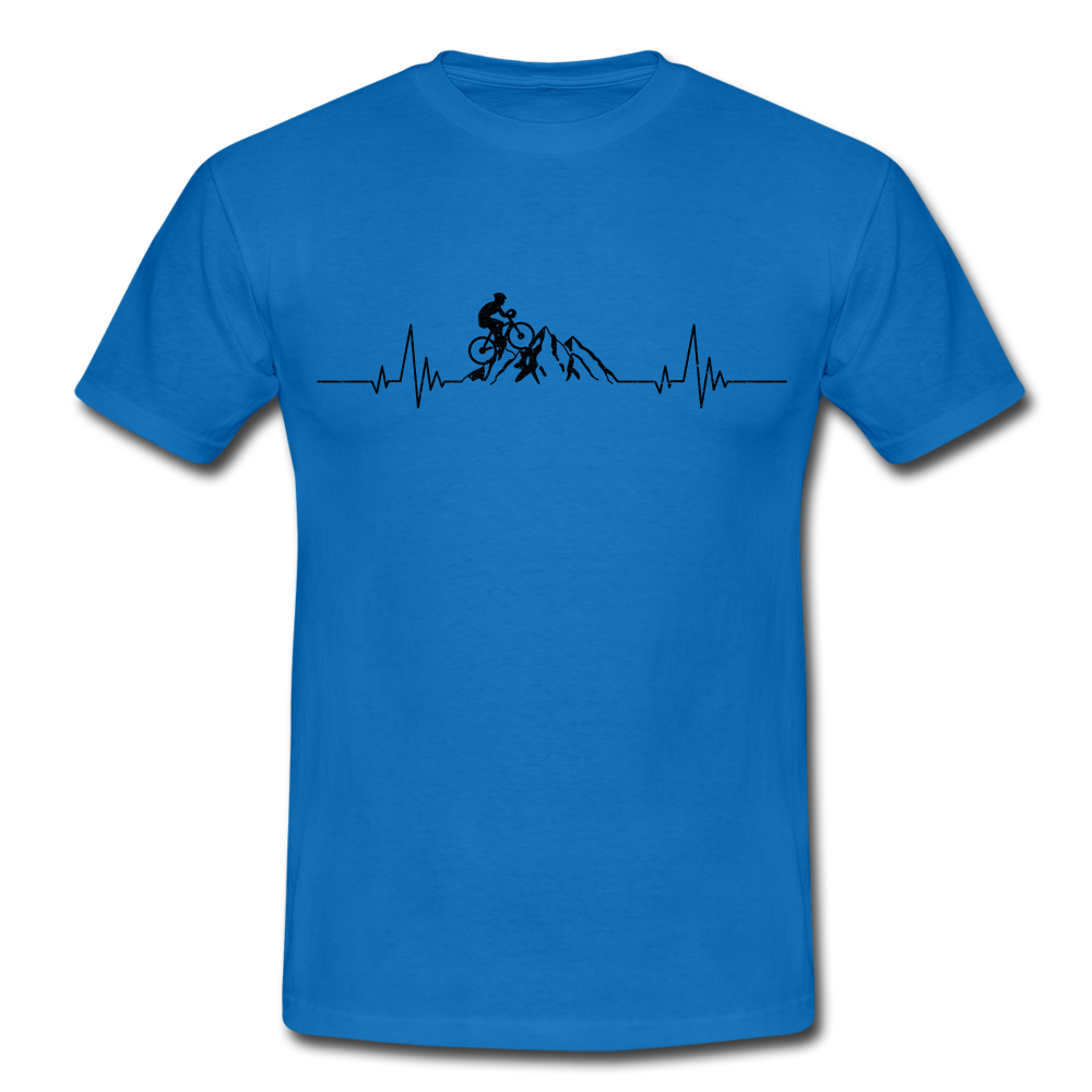Mountain Bike Shirt Berge Herzschlag T-Shirt - royal blue