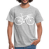 Mountain Bike Fahrrad Fahrer Männer T-Shirt - heather grey