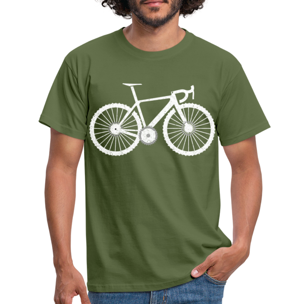 Mountain Bike Fahrrad Fahrer Männer T-Shirt - military green