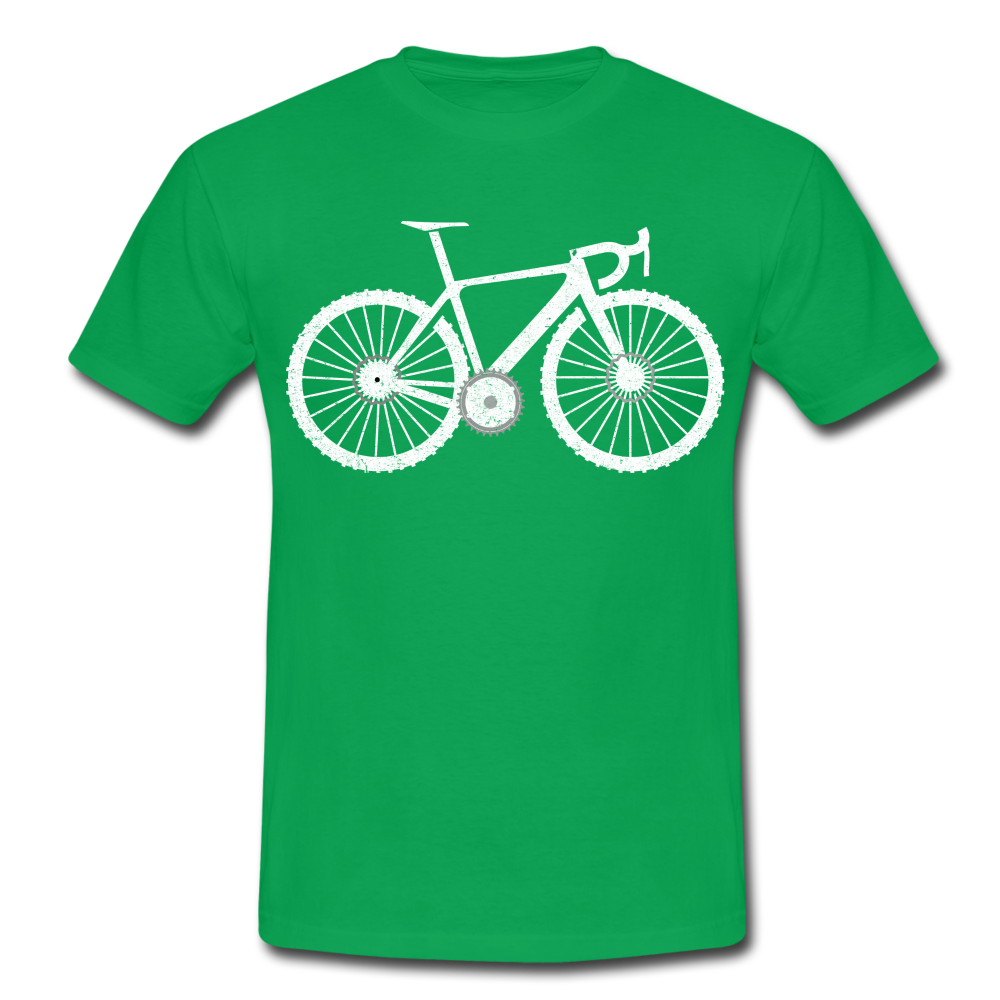 Mountain Bike Fahrrad Fahrer Männer T-Shirt - kelly green
