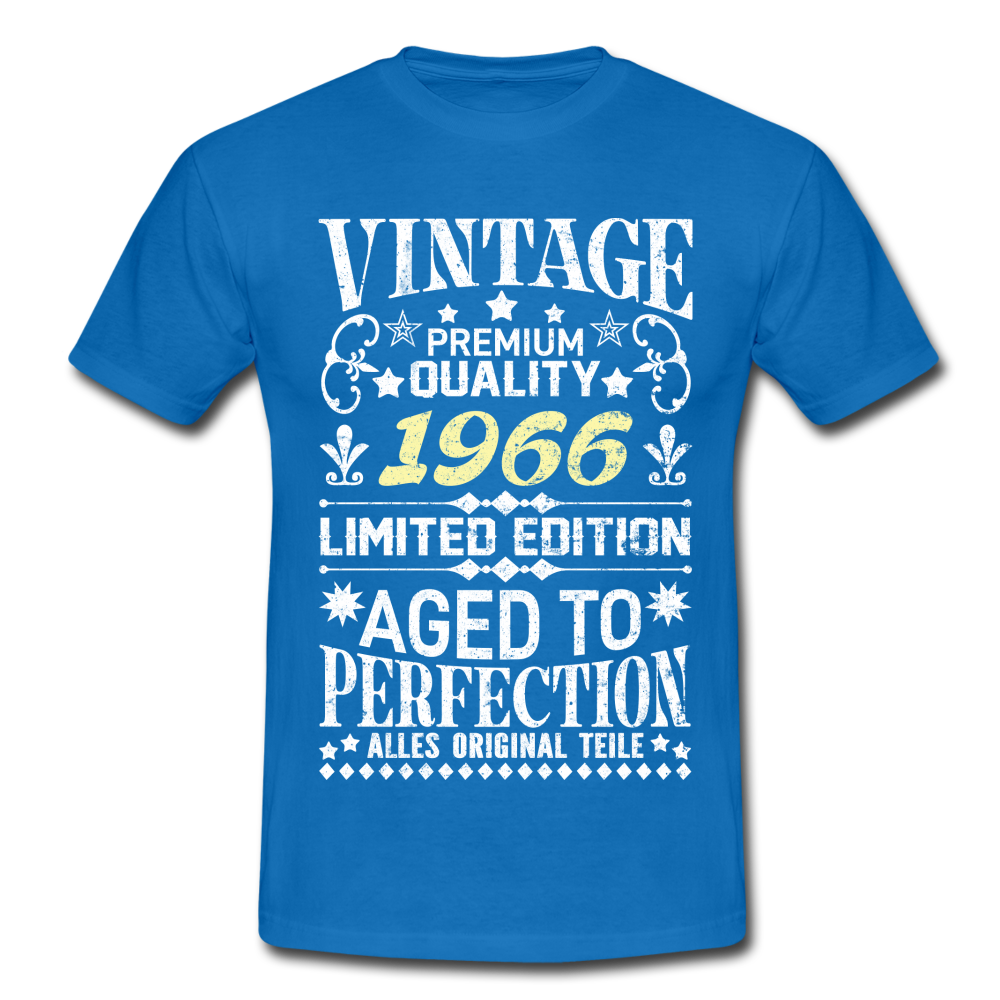 56. Geburtstag Geboren 1966 Vintage Männer Geschenk T-Shirt - royal blue