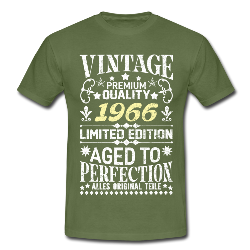 56. Geburtstag Geboren 1966 Vintage Männer Geschenk T-Shirt - military green
