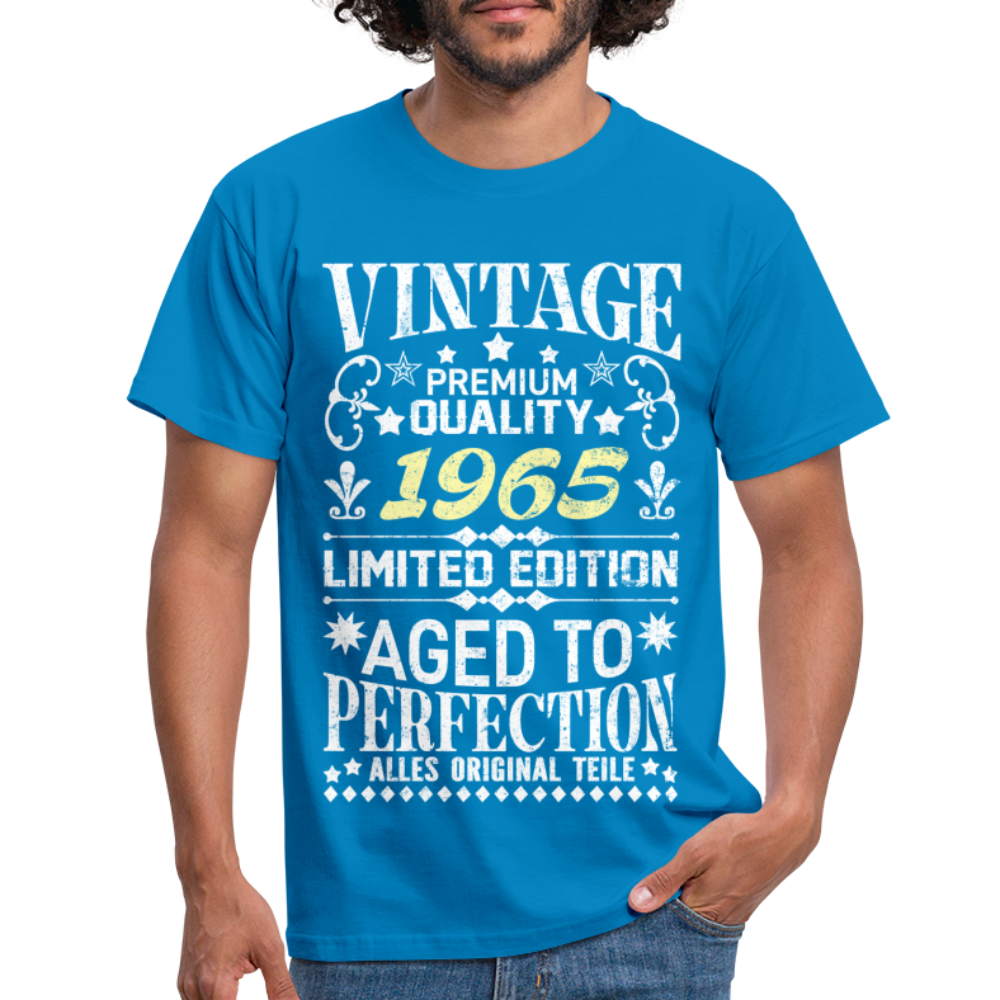 57. Geburtstag Geboren 1965 Vintage Männer Geschenk T-Shirt - royal blue