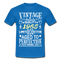 57. Geburtstag Geboren 1965 Vintage Männer Geschenk T-Shirt - royal blue