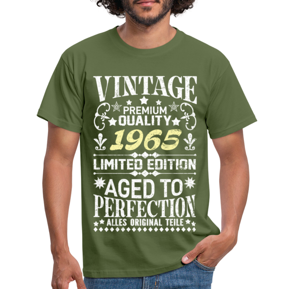 57. Geburtstag Geboren 1965 Vintage Männer Geschenk T-Shirt - military green