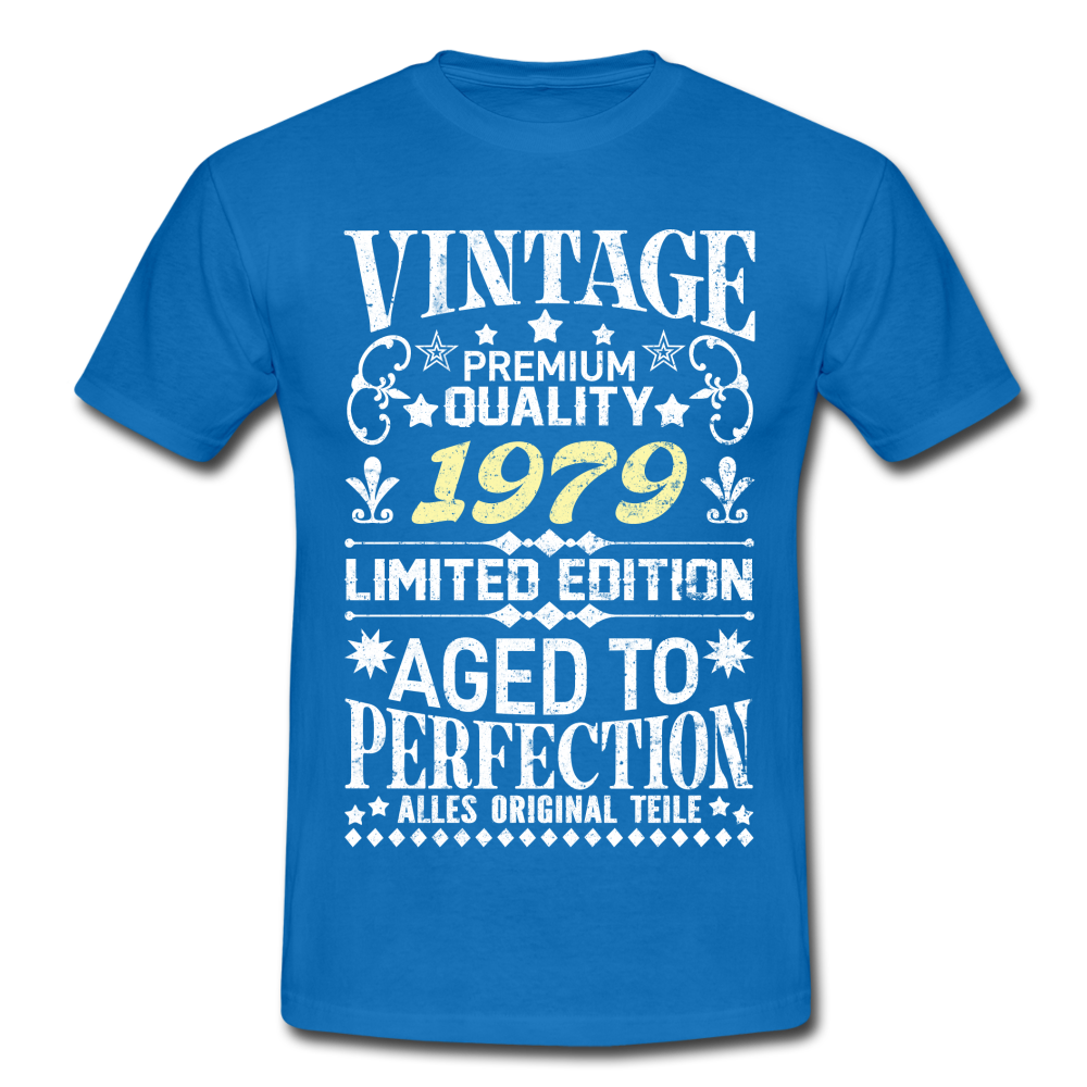 43. Geburtstag Geboren 1979 Vintage Männer Geschenk T-Shirt - royal blue