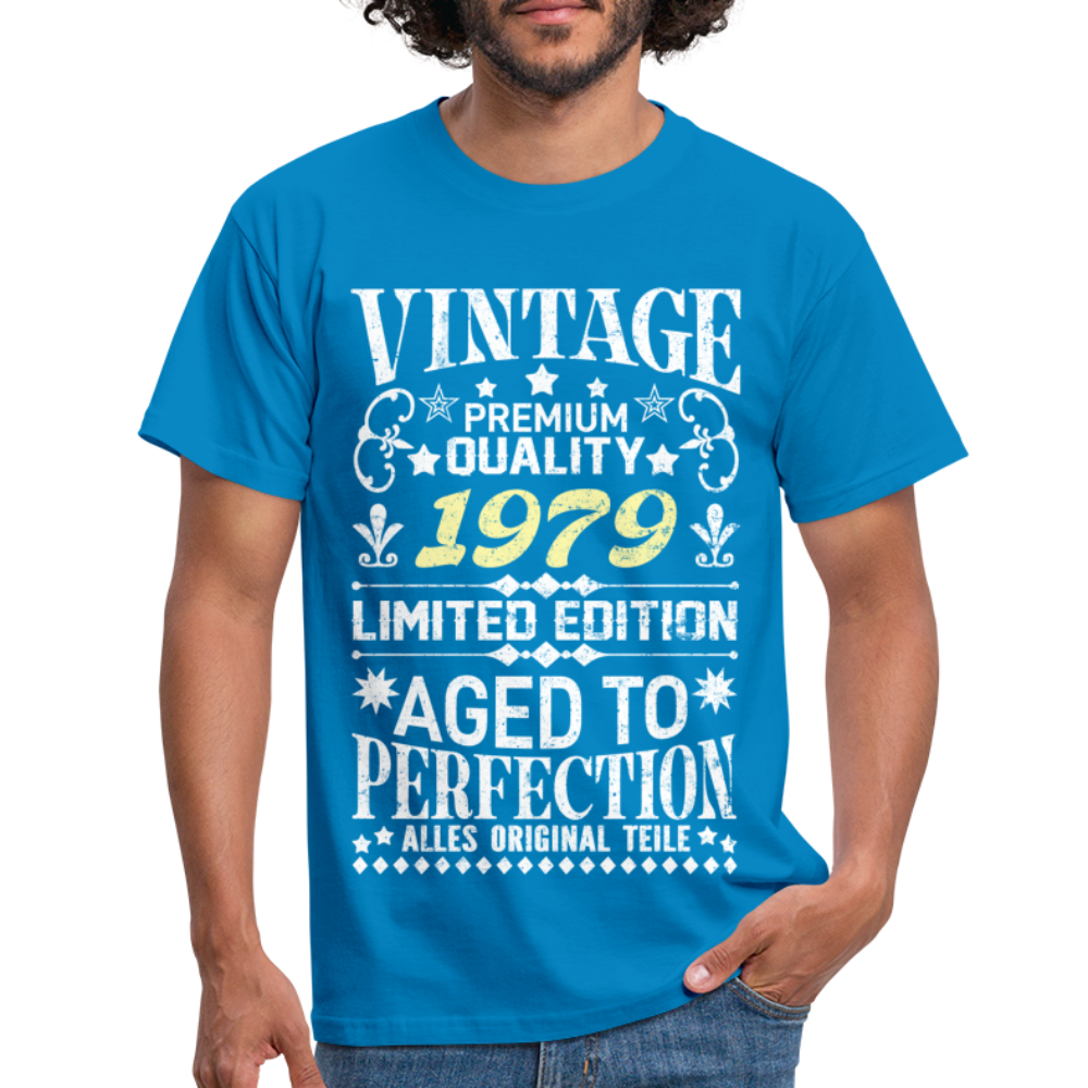 43. Geburtstag Geboren 1979 Vintage Männer Geschenk T-Shirt - royal blue