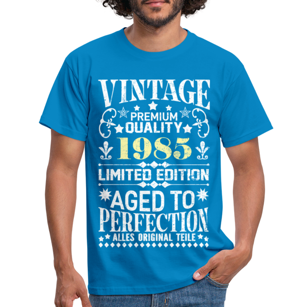 37. Geburtstag Geboren 1985 Vintage Männer Geschenk T-Shirt - royal blue