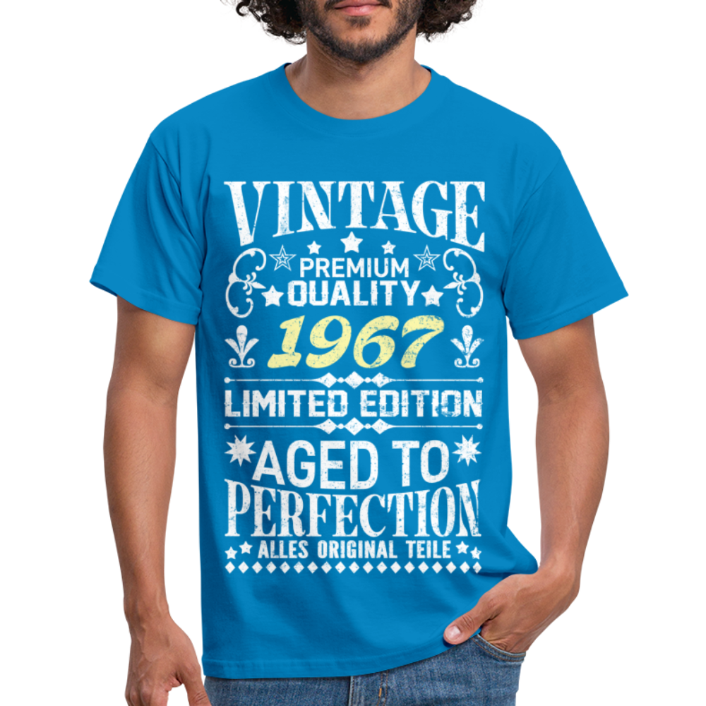 55. Geburtstag Geboren 1967 Vintage Männer Geschenk T-Shirt - royal blue