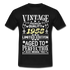 64. Geburtstag Geboren 1958 Vintage Männer Geschenk T-Shirt - black