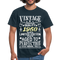 62. Geburtstag Geboren 1960 Vintage Männer Geschenk T-Shirt - navy