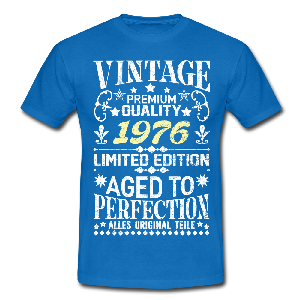 46. Geburtstag Geboren 1976 Vintage Männer Geschenk T-Shirt - royal blue