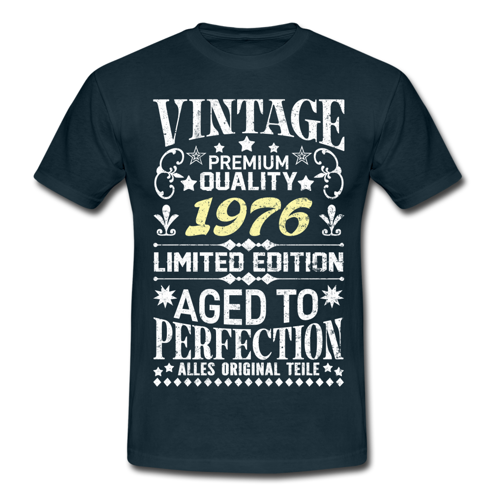 46. Geburtstag Geboren 1976 Vintage Männer Geschenk T-Shirt - navy