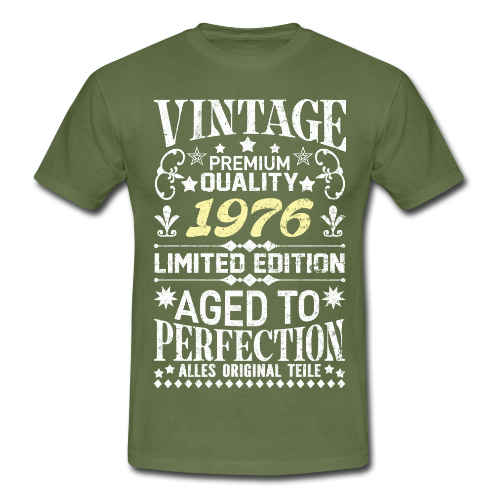 46. Geburtstag Geboren 1976 Vintage Männer Geschenk T-Shirt - military green