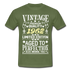 60. Geburtstag Geboren 1962 Vintage Männer Geschenk T-Shirt - military green