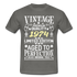 48. Geburtstag Geboren 1974 Vintage Männer Geschenk T-Shirt - graphite grey