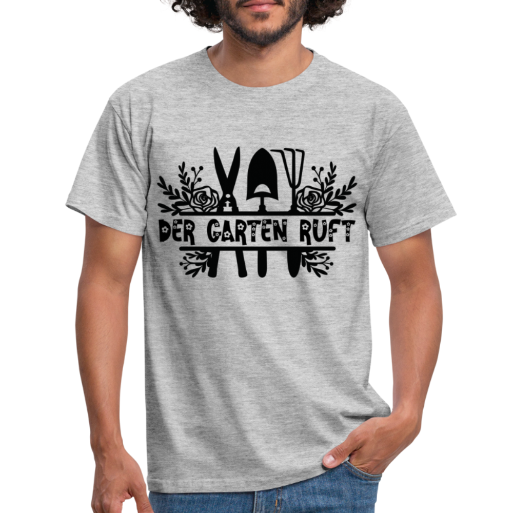 Gärtner Hobby Garten Frühling der Garten ruft Männer T-Shirt - heather grey