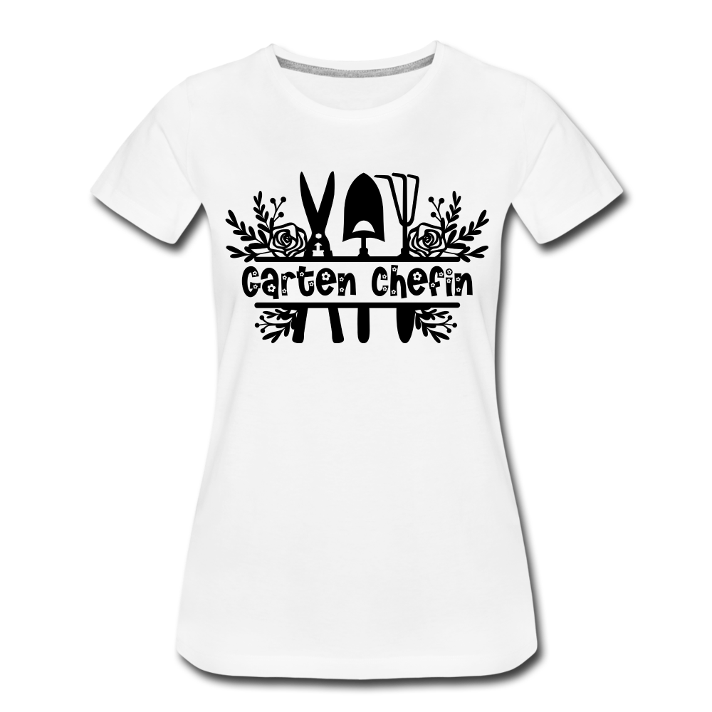 Gärtnerin Garten Chefin Frauen Premium T-Shirt - white