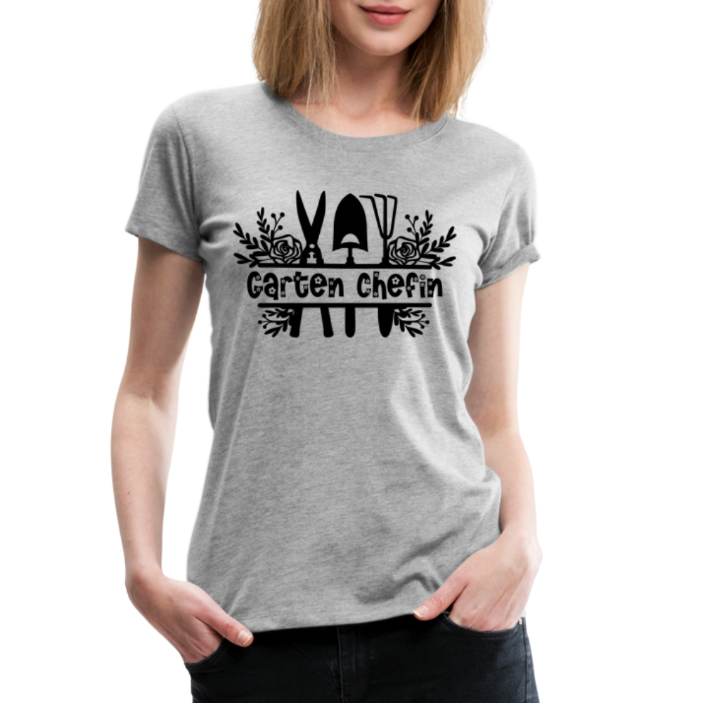 Gärtnerin Garten Chefin Frauen Premium T-Shirt - heather grey