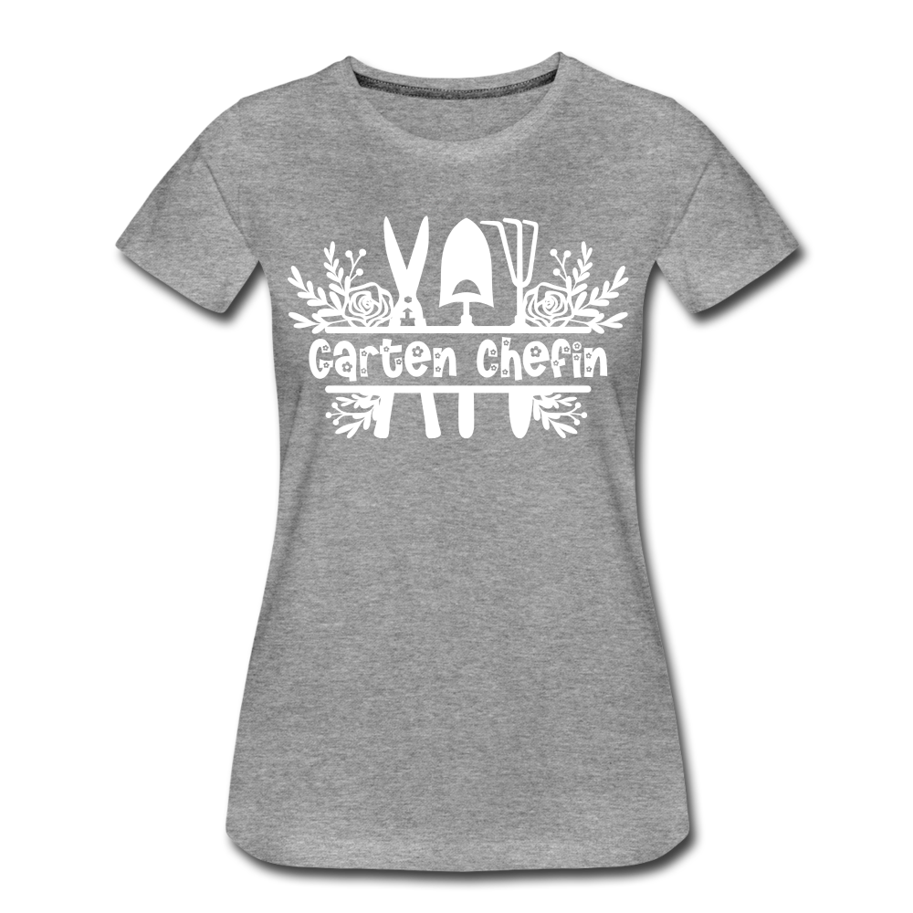 Gärtnerin Garten Chefin Frauen Premium T-Shirt - heather grey