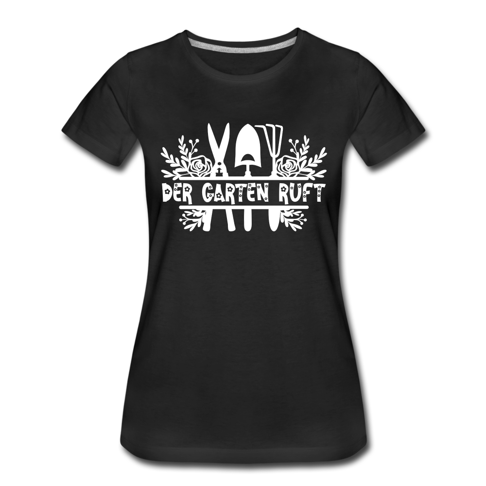 Gärtner Hobby Garten Frühling der Garten ruft Frauen Premium T-Shirt - black